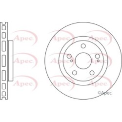 Brake Disc APEC DSK2514 OE Ref 4351206090