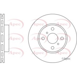 Brake Disc APEC DSK2515 OE Ref 4351252120 APEC