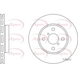 Brake Disc APEC DSK2516 OE Ref 435120D060