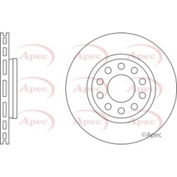 Brake Disc APEC DSK2519 OE Ref 4E0615601