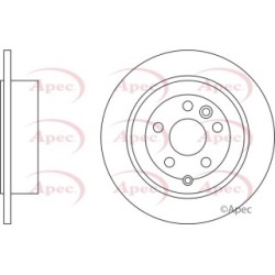 Brake Disc APEC DSK2520 OE Ref LR001018