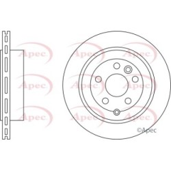 Brake Disc APEC DSK2521 OE Ref LR001019