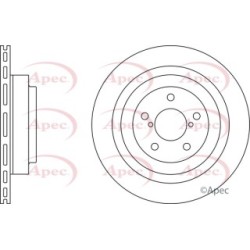 Brake Disc APEC DSK2522 OE Ref 26700AE070