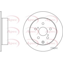 Brake Disc APEC DSK2523 OE Ref 424310F010