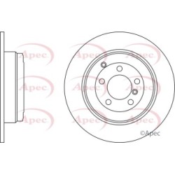 Brake Disc APEC DSK2529 OE Ref SDB000211
