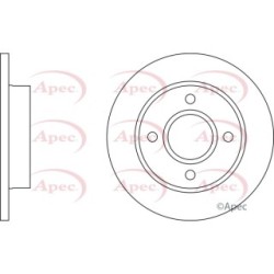 Brake Disc APEC DSK253 OE Ref 1112542