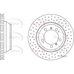 Brake Disc APEC DSK2530 OE Ref 99635240104 APEC