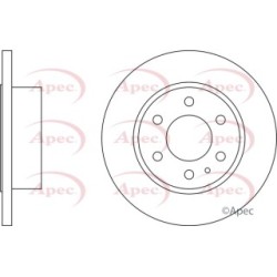 Brake Disc APEC DSK2533 OE Ref 46393181