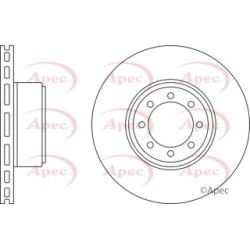 Brake Disc APEC DSK2535 OE Ref 2996043