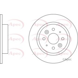 Brake Disc APEC DSK2538 OE Ref 0K2AA26251A