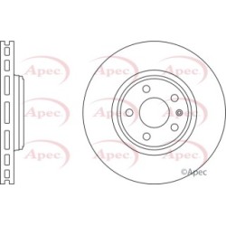 Brake Disc APEC DSK2539 OE Ref 8K0615301A