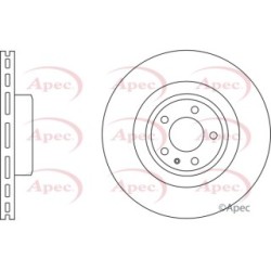 Brake Disc APEC DSK2541 OE Ref 8K0615301E