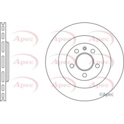 Brake Disc APEC DSK2542 OE Ref 4H0615601H