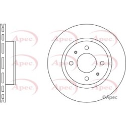 Brake Disc APEC DSK2543 OE Ref 5171207700