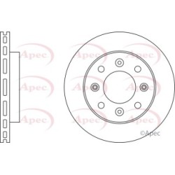 Brake Disc APEC DSK2549 OE Ref 277942103704 APEC