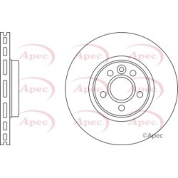 Brake Disc APEC DSK2551 OE Ref 1404955