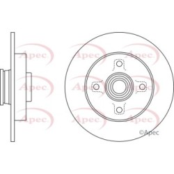 Brake Disc APEC DSK2553 OE Ref 424919
