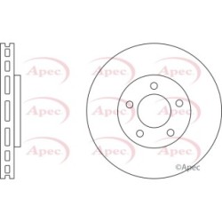 Brake Disc APEC DSK2554 OE Ref 40206JD00A