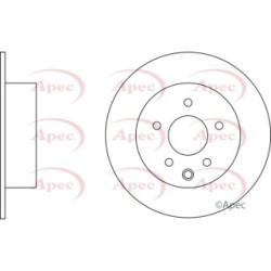 Brake Disc APEC DSK2555 OE Ref 432069Y000