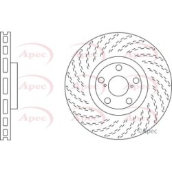 Brake Disc APEC DSK2557 OE Ref 4351630061