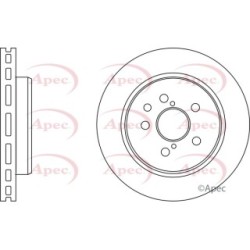 Brake Disc APEC DSK2558 OE Ref 4243130290