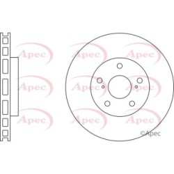 Brake Disc APEC DSK2559 OE Ref 4351230310