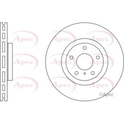 Brake Disc APEC DSK2567 OE Ref 40206EG000