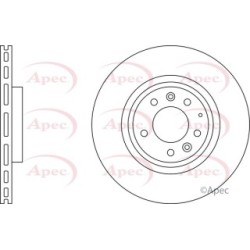 Brake Disc APEC DSK2571 OE Ref F15233251 APEC