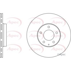 Brake Disc APEC DSK2572 OE Ref F15126251A APEC