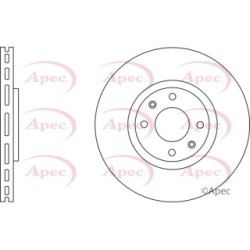 Brake Disc APEC DSK2573 OE Ref 4249J8