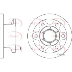 Brake Disc APEC DSK2575 OE Ref 504079365