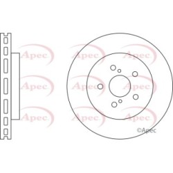Brake Disc APEC DSK2580 OE Ref 4351248100
