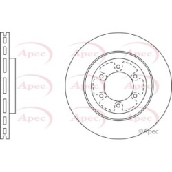 Brake Disc APEC DSK2582 OE Ref 51712H1030