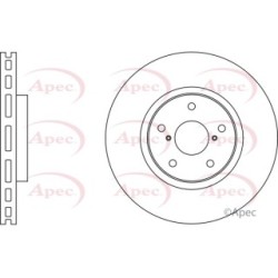 Brake Disc APEC DSK2583 OE Ref 4351250191
