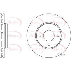 Brake Disc APEC DSK2588 OE Ref 4544210312