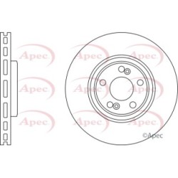 Brake Disc APEC DSK2590 OE Ref 8200242317