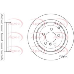 Brake Disc APEC DSK2595 OE Ref LR031844