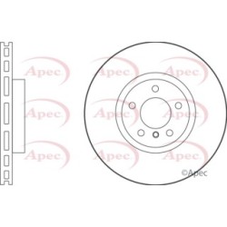 Brake Disc APEC DSK2600 OE Ref 34116793244