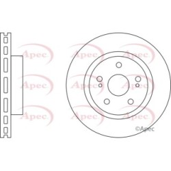 Brake Disc APEC DSK2606 OE Ref 5521165J01