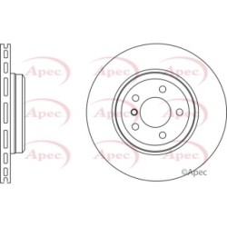 Brake Disc APEC DSK2607 OE Ref 34216763827