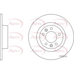 Brake Disc APEC DSK2612 OE Ref 424922