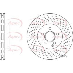 Brake Disc APEC DSK2616 OE Ref 0004213012