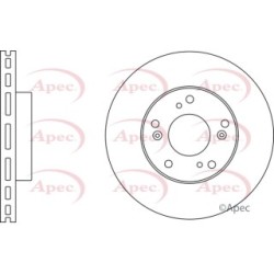 Brake Disc APEC DSK2618 OE Ref 45251SNA000