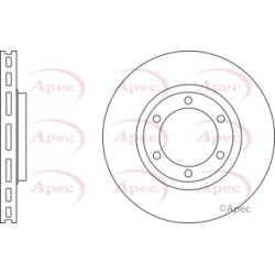 Brake Disc APEC DSK2619 OE Ref MB950958
