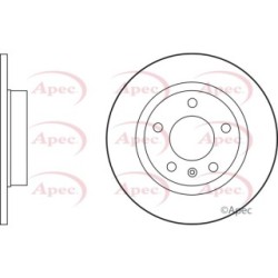 Brake Disc APEC DSK2620 OE Ref 93190227