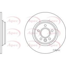 Brake Disc APEC DSK2621 OE Ref 31471746