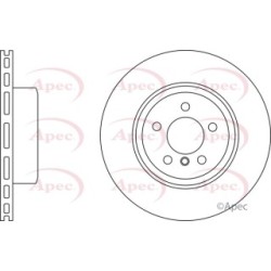 Brake Disc APEC DSK2622 OE Ref 34116763824
