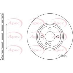 Brake Disc APEC DSK2626 OE Ref 34116858651