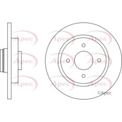 Brake Disc APEC DSK2628 OE Ref 424946