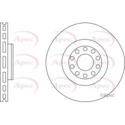 Brake Disc APEC DSK2631 OE Ref 4B3615301 APEC
